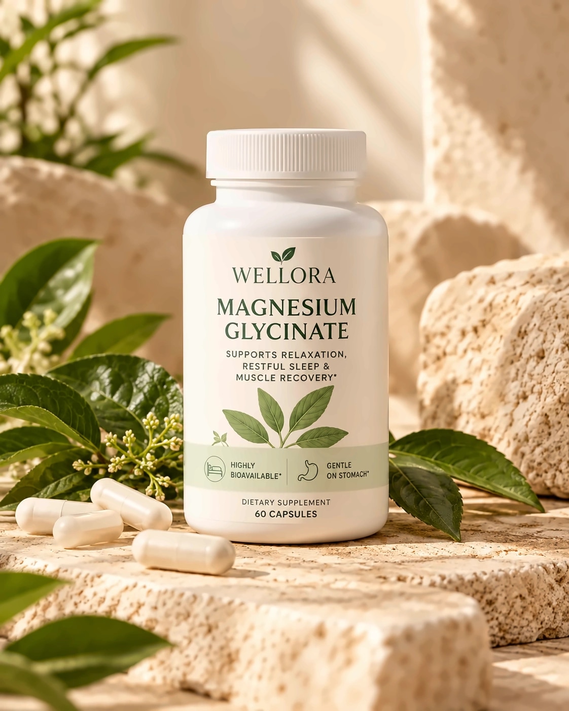 Wellora Magnesium Glycinate bottle